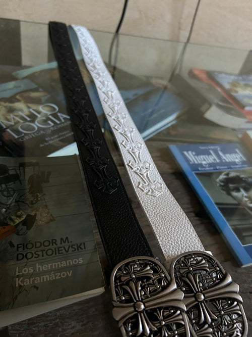 Cinturon Chrome Hearts Full White