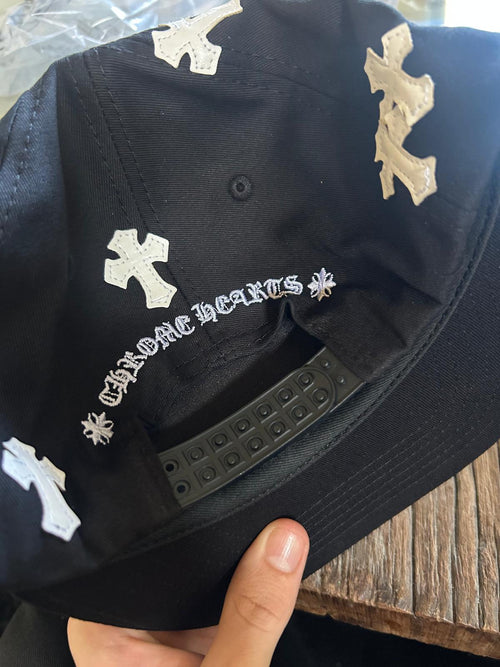 Baseball Cap Black Chrome Hearts
