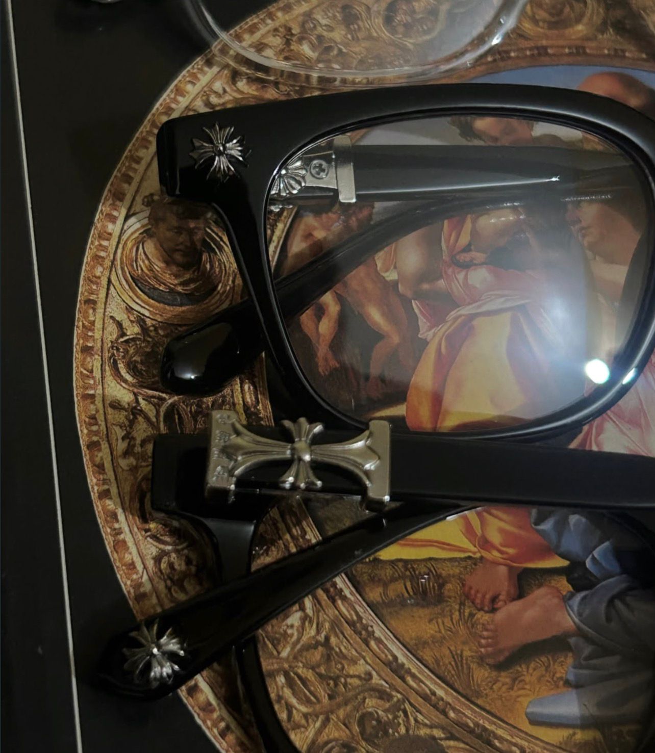 Lentes Negros Chrome Hearts